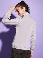 Waterproof Windcheater Jacket with Hoodie For Women-3348