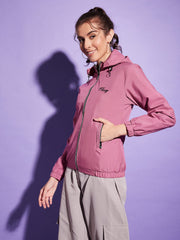 Waterproof Windcheater Jacket with Hoodie For Women-3348