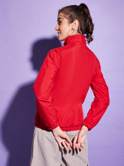 Waterproof Windcheater Jacket with Hoodie For Women-3348