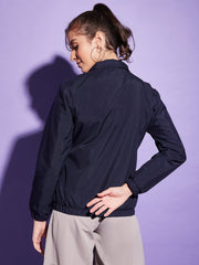 Waterproof Windcheater Jacket with Hoodie For Women-3350