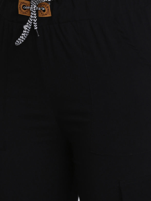 Buy BuyNewTrend Black Toko Lycra Jogger Pant For Women Online at